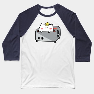 Toaster Cat Baseball T-Shirt